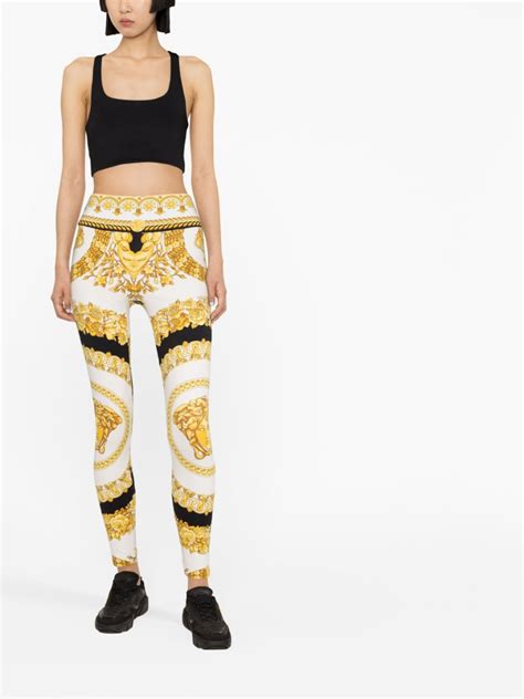 barocco print versace|Versace barocco leggings.